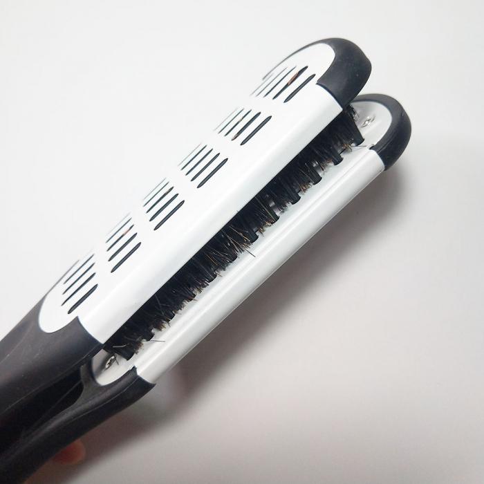 ProfessionalMetal material double side boar bristle anti static straightener hair brush