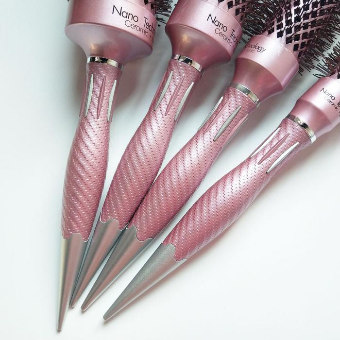 Professional Salon Rose Gold Ceramic Hairdressing Tools Round Styling Roller Hair  Brush