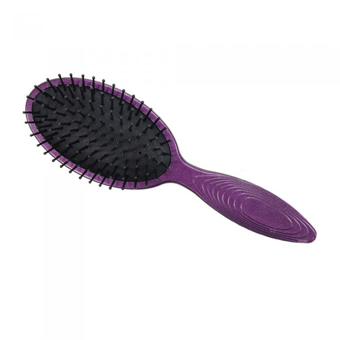 Colorful Different Pin detangling hair Brush Rubber Finished Cushion Brushes Wholesale