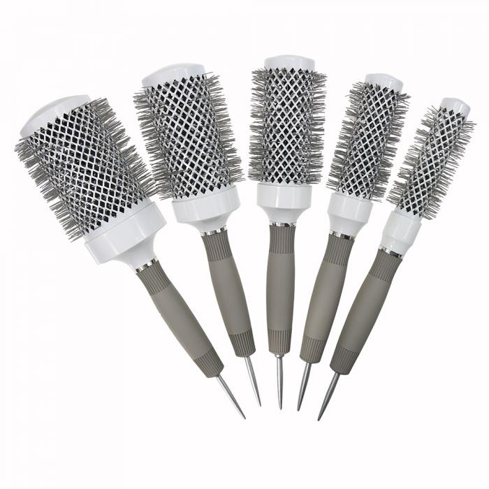 Hot Sale Professional  Salon Heat Resistant Hair Brushes Ionic Ceramic Hair Tools Set