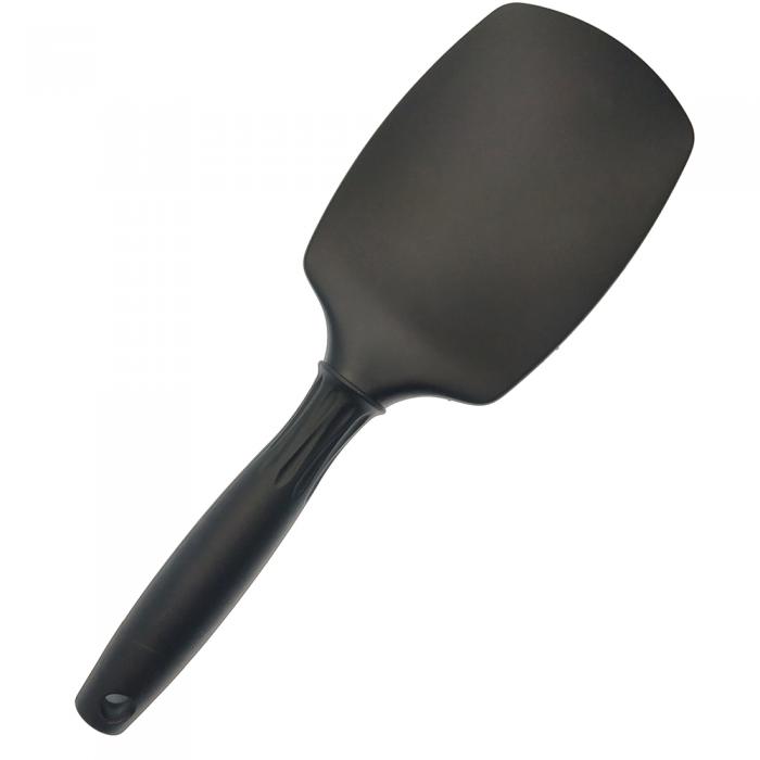 Professional salon supplies black nylon pins paddle and cushion massage hair brush