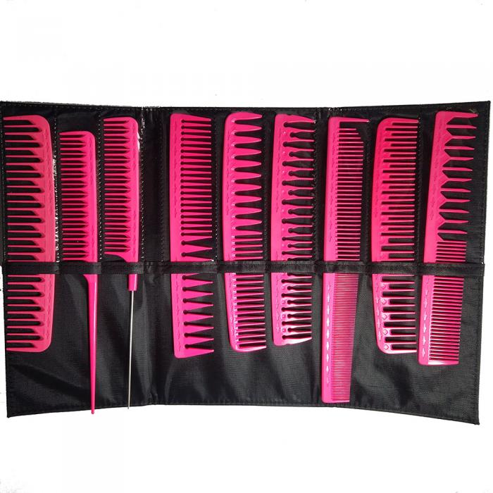 New Arrival Carbon  Hair Comb  Salon Supply Hair Cutting Comb With Steel Tail